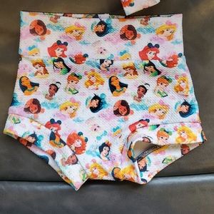 Disney princess bummie & bow